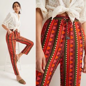 NWT Anthropologie Farm Rio Cropped Straight Pants
